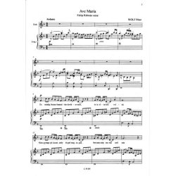 Ave Maria : Voice and guitar - voice and piano - voice, mixed choir and piano