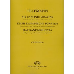 Sechs Kanonische Sonaten : für 2 Fagotte oder andere Tenor-Bass Instrumentenpaare