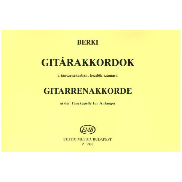 Gitarrenakkorde in der Tanzkapelle f&uuml;r Anf&auml;nger