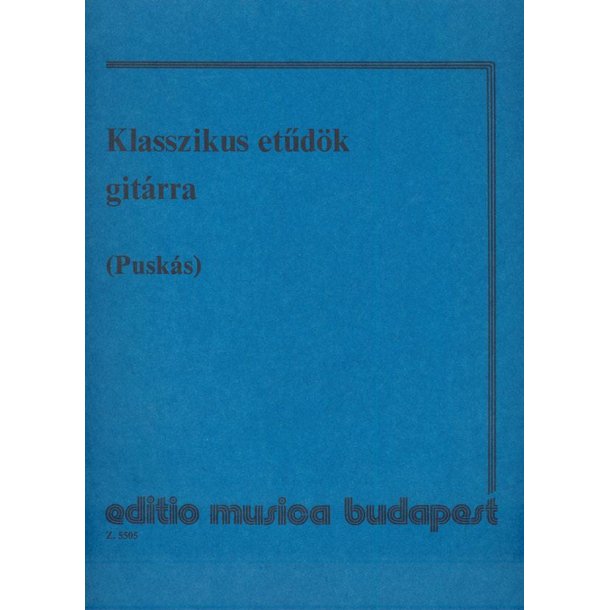 Klassische Et&uuml;den f&uuml;r Gitarre