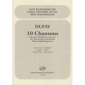 10 Chansons für drei Melodie-Instrumente (Blockf : für drei Melodie-Instrumente (Blockflöten, Violinen, Flöten, Klarinetten...)