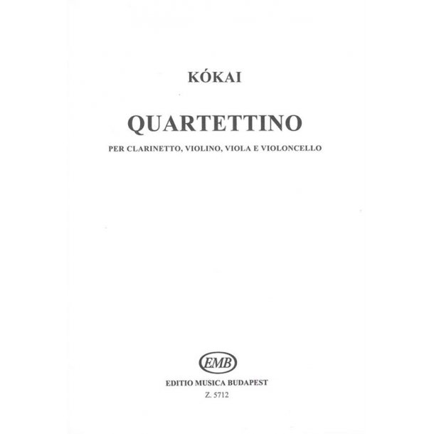 Quartettino f&uuml;r Klarinette, Violine, Viola und V : f&uuml;r Klarinette, Violine, Viola und Violoncello