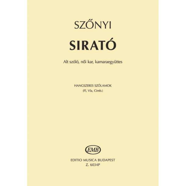 Lament : f&uuml;r Alto Solo, Fl&ouml;te, Viola und Cimbalom