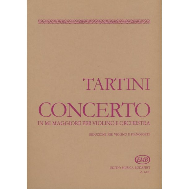 Concerto In Mi Maggiore Per Violino E Orchestra