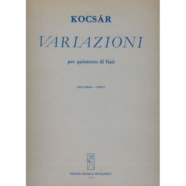 Variazioni : f&uuml;r Bl&auml;serquintett