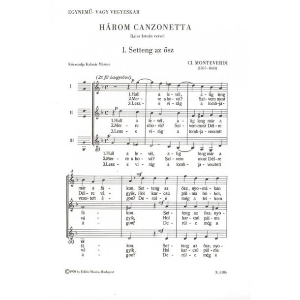 H&aacute;rom canzonetta