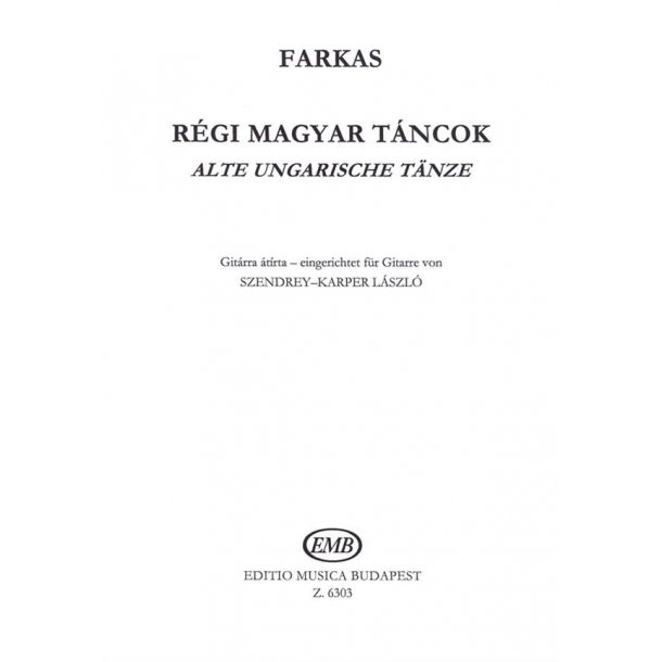 Alte ungarische T&auml;nze