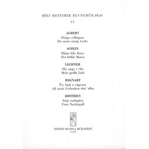 Régi mesterek egynemükarai V6 : Upper Voices Collection