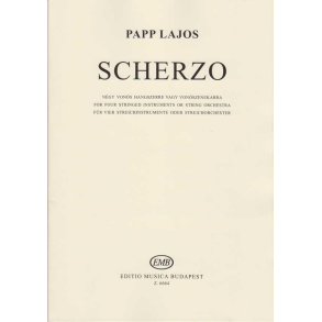 Scherzo : for four string instruments (or string orchestra) - Für Vier Streichinstrumente (Streichorchester)