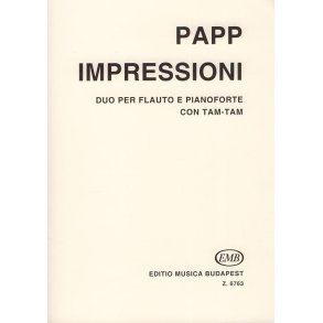 Impressioni : Duo per flauto e pianoforte con tam-tam