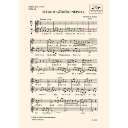 Three Folk-songs from G&ouml;m&ouml;r