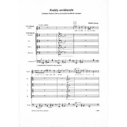 In memoriam Zolt&aacute;n Kod&aacute;ly : (harpsichord or organ)
