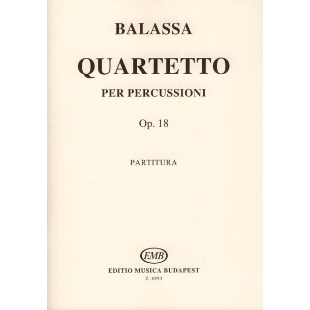 Quartetto per percussioni op. 18