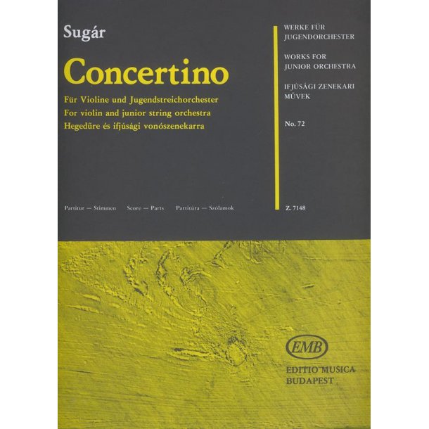 Concertino F&uuml;r Violine Und Jugendstreichorcheste
