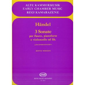 3 sonate : per flauto, pianoforte e violoncello ad. lib.
