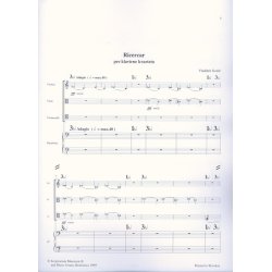 Ricercar MN01 f&uuml;r Klavierquartett : f&uuml;r Klavierquartett