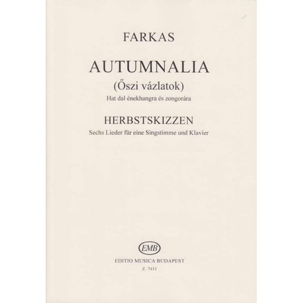 Autumnalia : Sechs Lieder