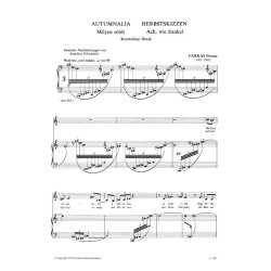Autumnalia : Sechs Lieder