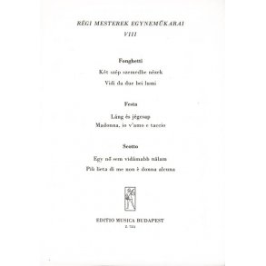 Régi mesterek egynemükarai V8 : Upper Voices Collection