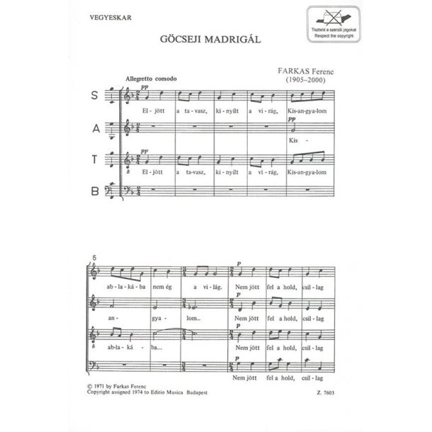 Madrigal from G&ouml;csej
