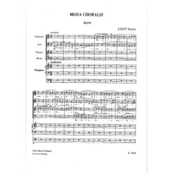 Missa choralis f&uuml;r gem. Chor und Orgel : f&uuml;r gem. Chor und Orgel