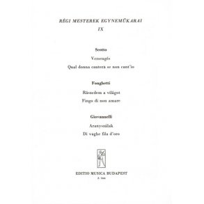 Régi mesterek egynemükarai V9 : Upper Voices Collection