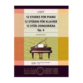 12 Etüden op.6 (ex op.1)  für Klavier : für Klavier