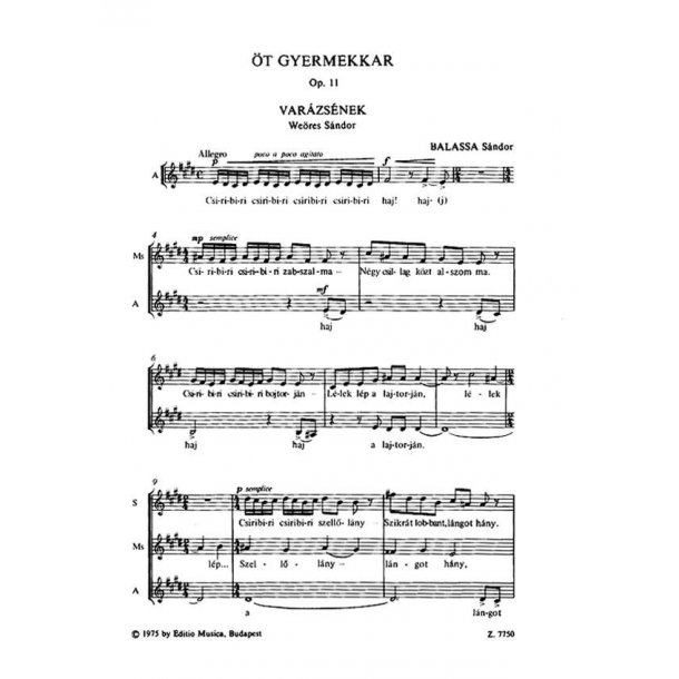 Five Children's Choruses