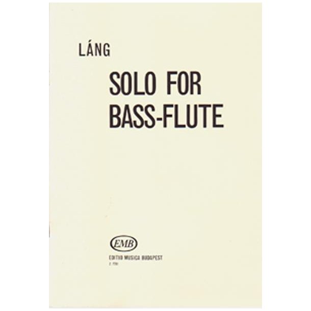 Solo : F&uuml;r Bass-Fl&ouml;te