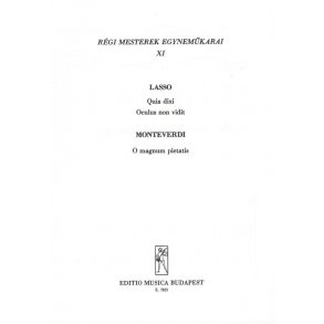 Régi mesterek egynemükarai V11 : Upper Voices Collection