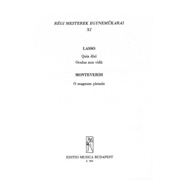 R&eacute;gi mesterek egynem&uuml;karai V11 : Upper Voices Collection