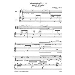 Magisches Quadrat f&uuml;r Violine und Zymbal : f&uuml;r Violine und Zymbal