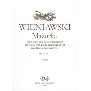 Mazurka op. 19 No. 2 für Violine mit Klavierbegle