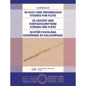 30 leichte und fortgeschrittene Etüden für Flöte : 30 Easy and Progressive Studies for Flute