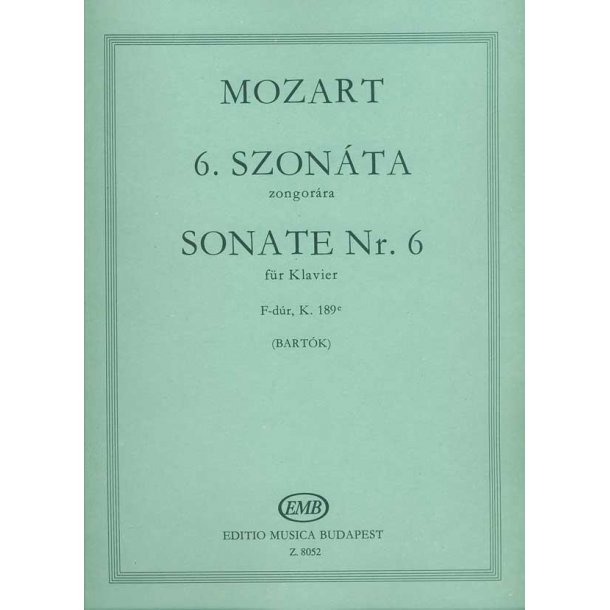 Sonate Nr. 6 F-Dur, KV 189e