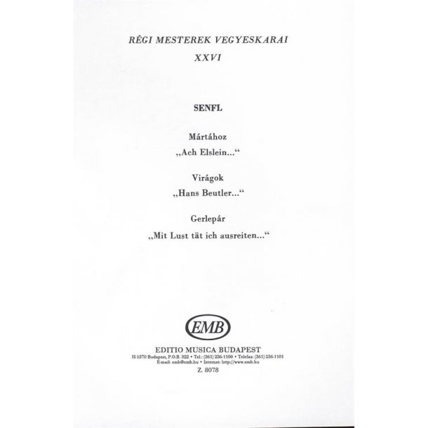 Old Masters' Mixed Choruses V26