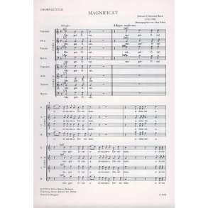Magnificat Oratorium, Vocal Score