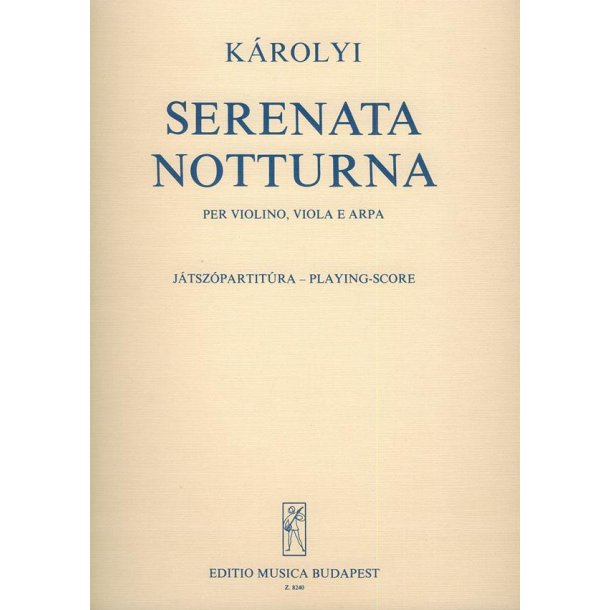 Serenata notturna : f&uuml;r Violine, Viola und Harfe