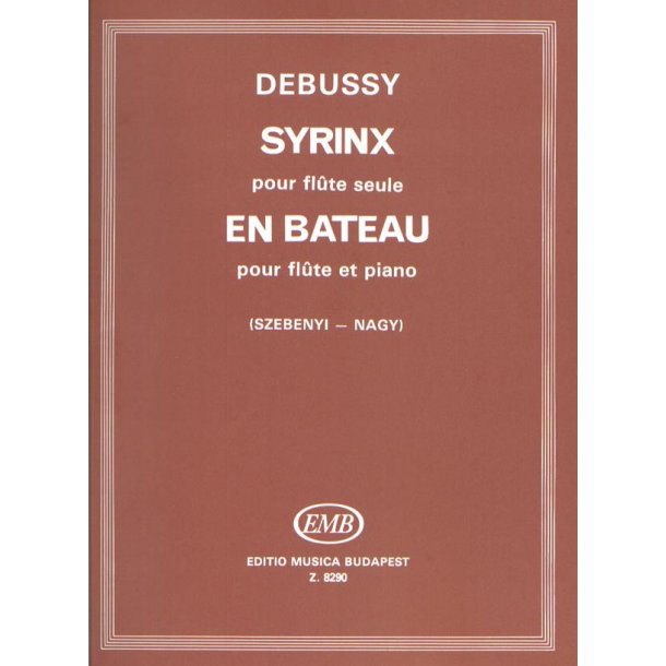 Syrinx pour flute seule - En bateau pour flute et