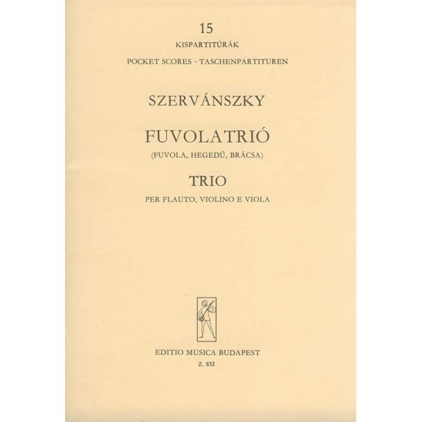 Trio f&uuml;r Fl&ouml;te, Violine und Viola : Taschenpartitur