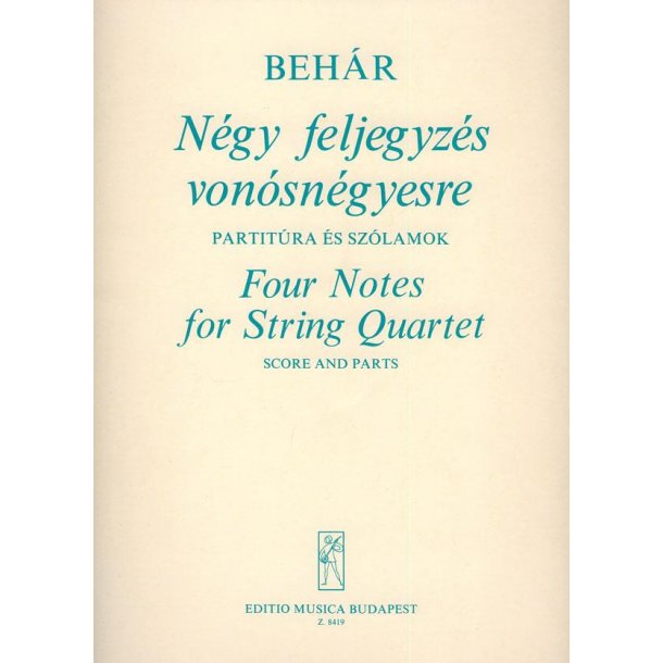 Vier Anmerkungen f&uuml;r Streichquartett