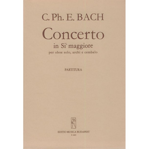 Concerto In Sib Maggiore Per Oboe, Archi E Czalo