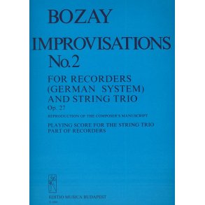 Improvisations Nr. 2 : für Blockflöten und Streichtrio