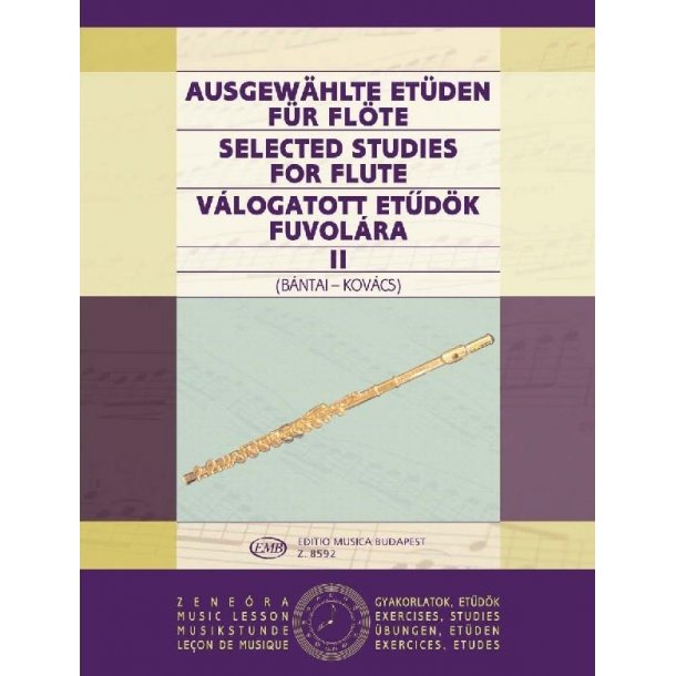 Ausgew&auml;hlte Et&uuml;den f&uuml;r Fl&ouml;te II : Selected Studies for Flute 2