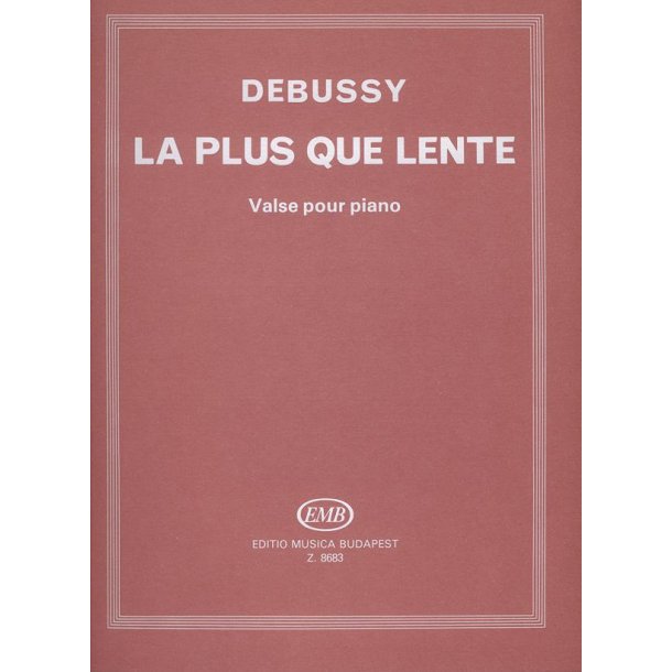 La plus que lente Valse pour piano