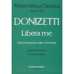 Libera Me Oratorium Piano Score