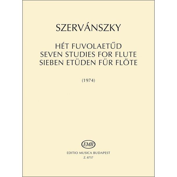 Sieben Et&uuml;den f&uuml;r Fl&ouml;te
