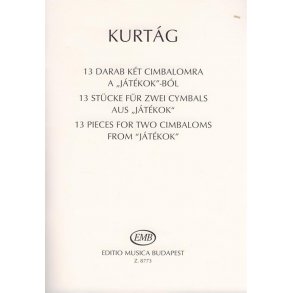 13 Stücke für 2 Cimbaloms aus Jatekok : aus Játékok'