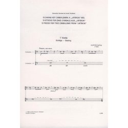 13 St&uuml;cke f&uuml;r 2 Cimbaloms aus Jatekok : aus J&aacute;t&eacute;kok'