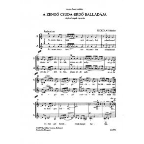 A zengö csudaerdö balladája to folk texts